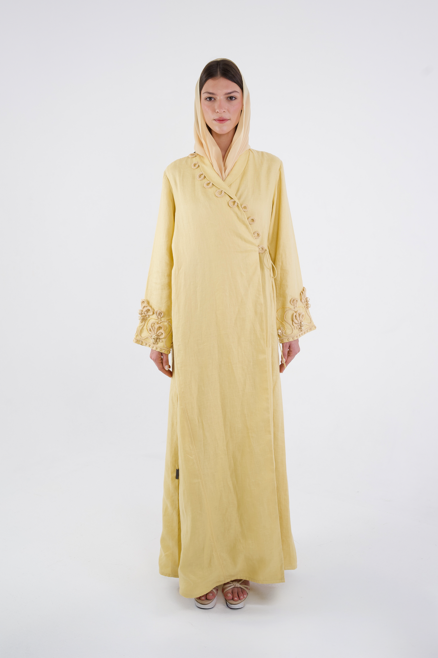 Solenne Linen Abaya
