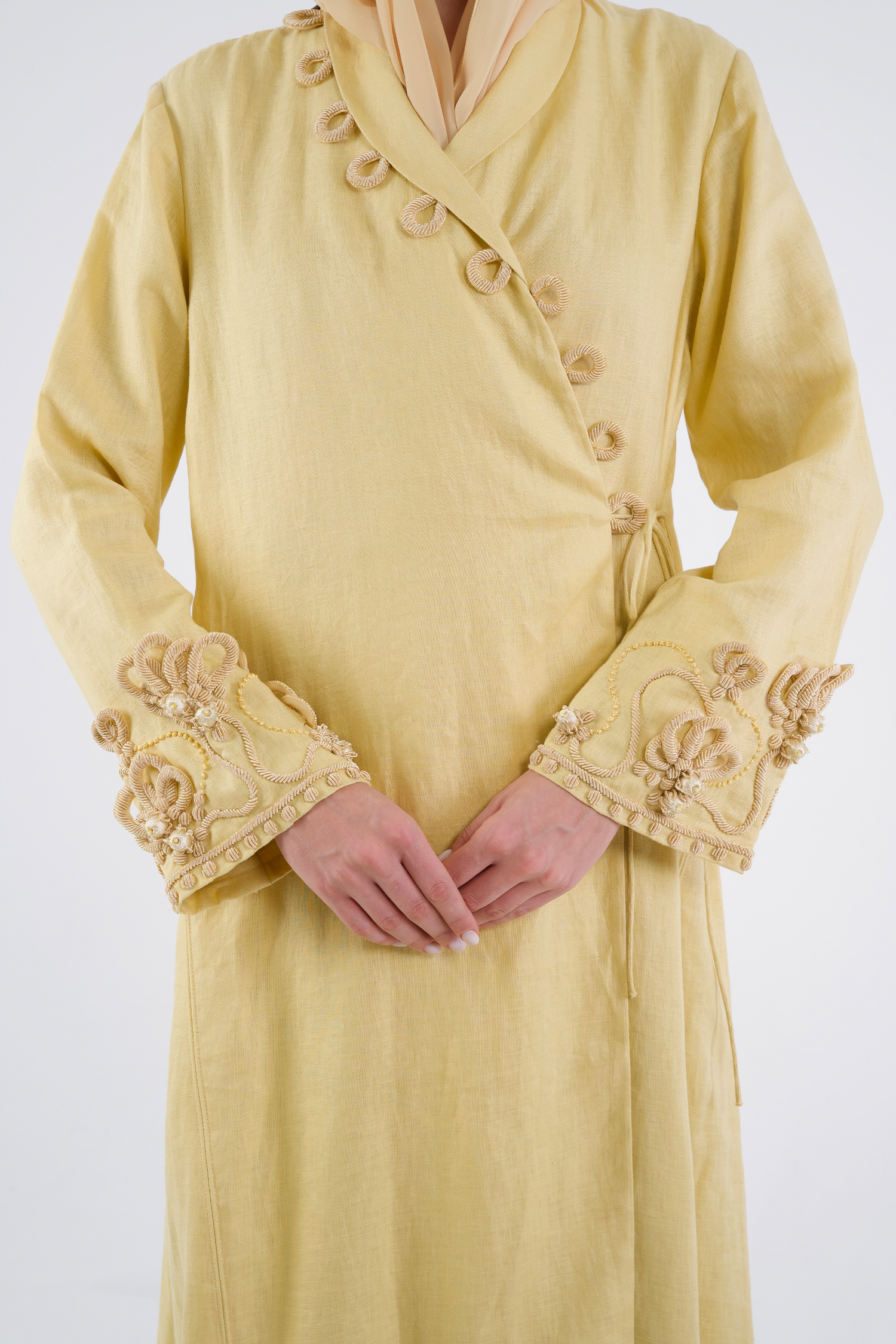 Solenne Linen Abaya